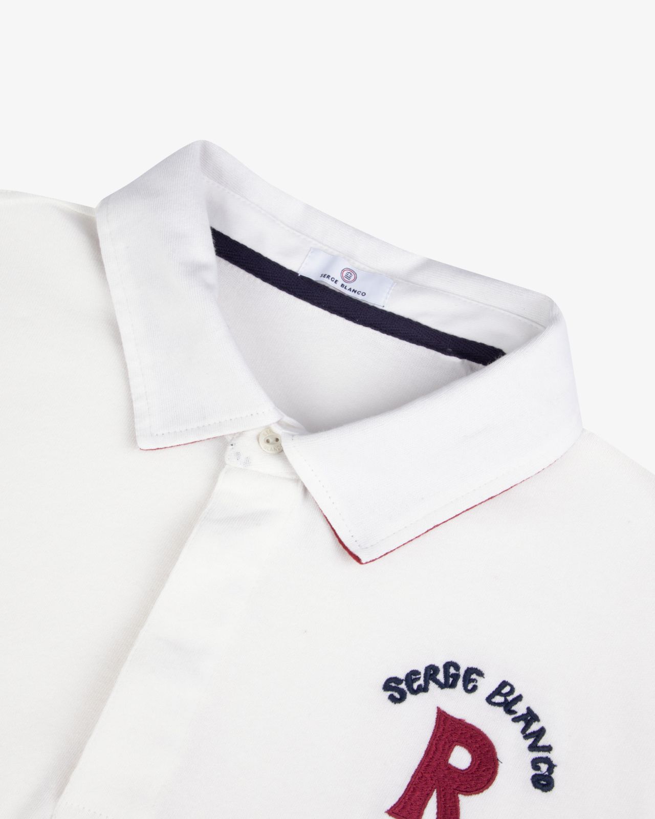 Polo manches longues grande taille écru