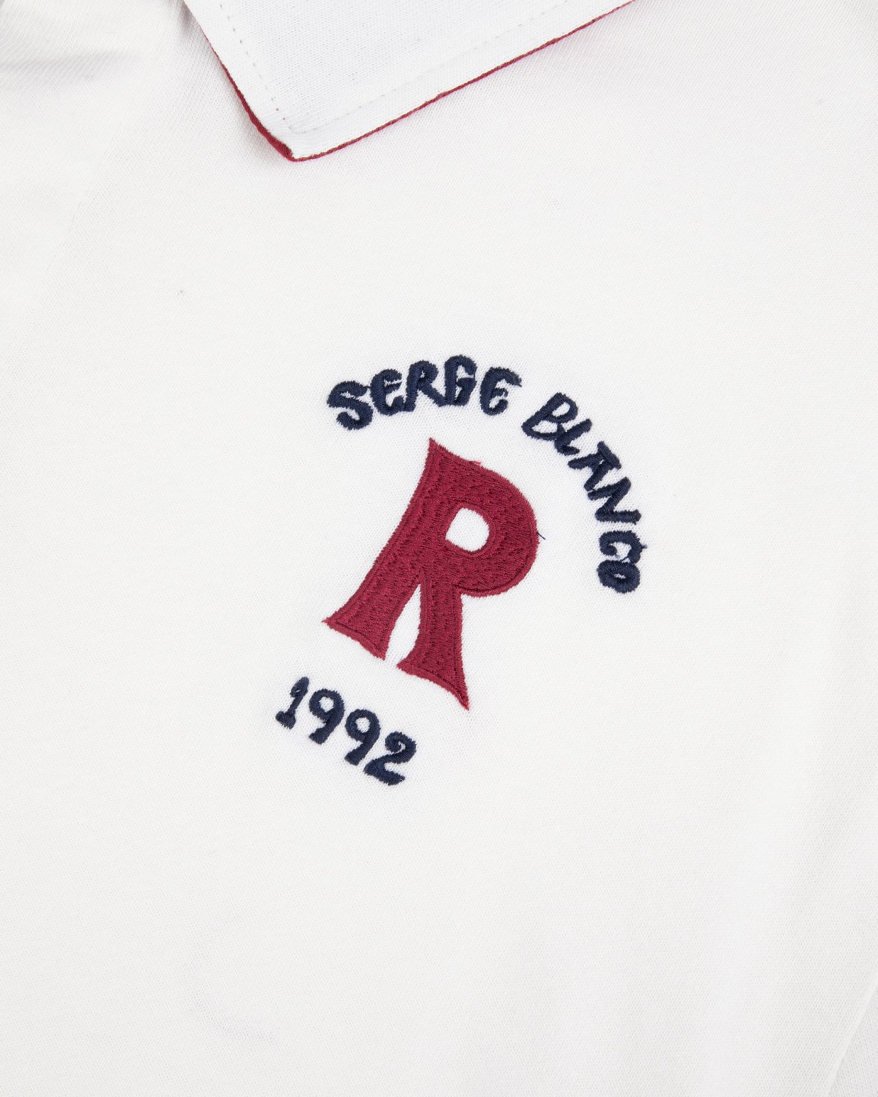 Polo manches longues grande taille écru