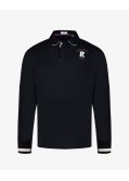 Polo manches longues grande taille noir