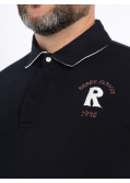 Polo manches longues grande taille noir