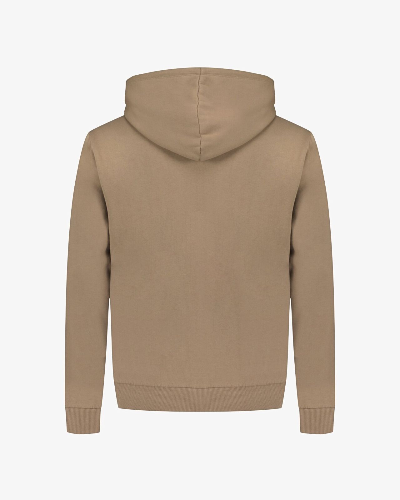 Sweat à capuche zippé grande taille marron