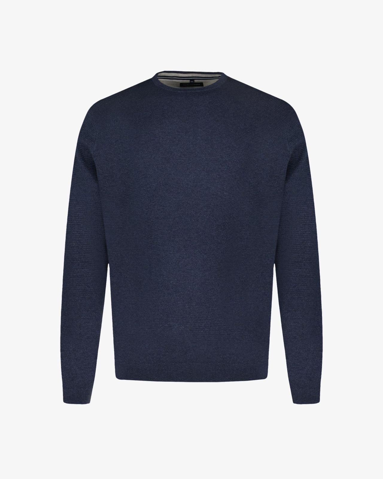 Pull chiné grande taille bleu marine