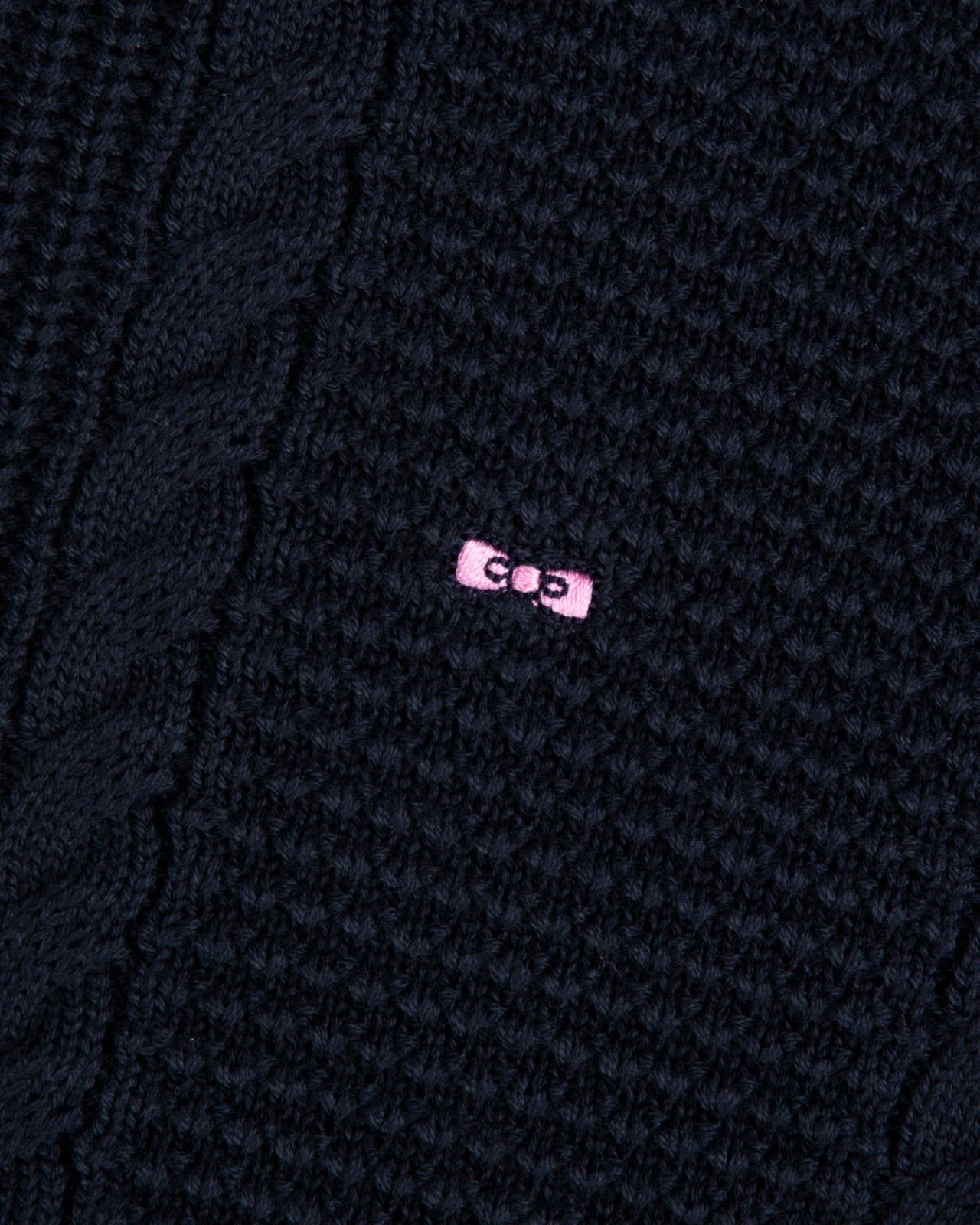 Pull col polo grande taille bleu marine