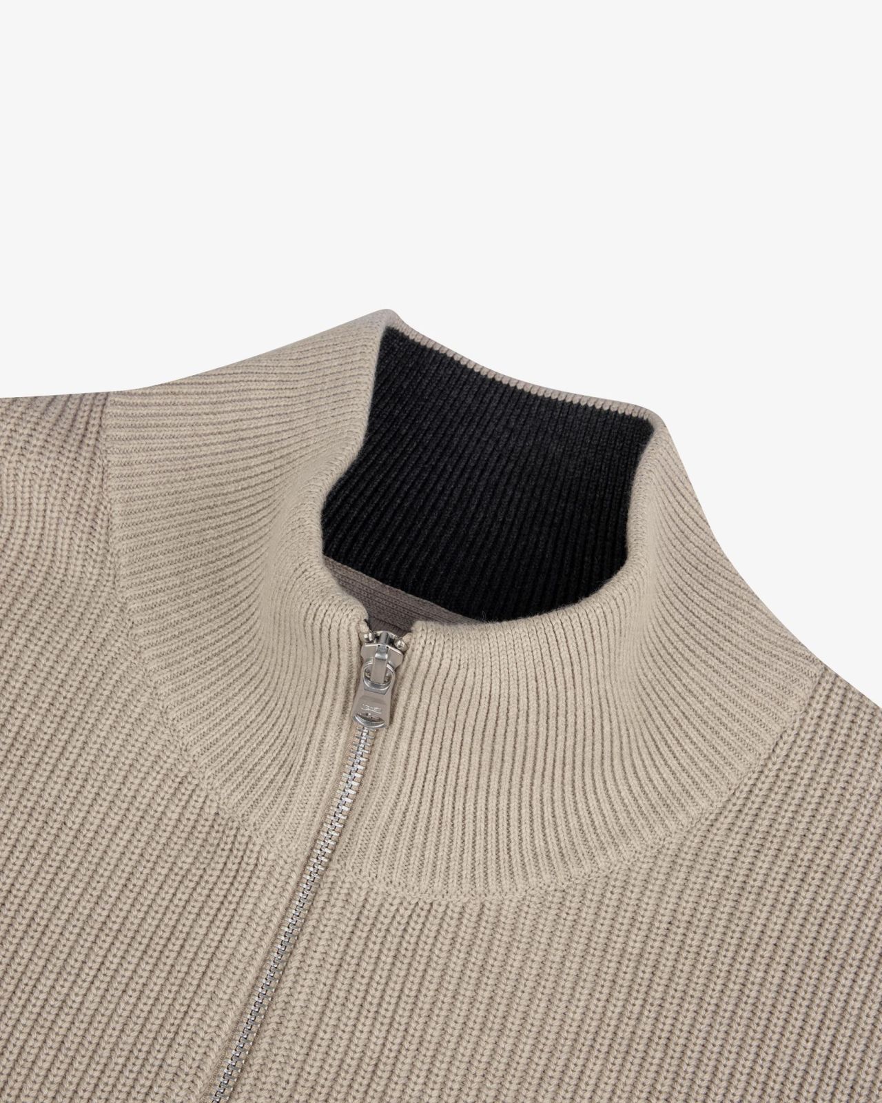 Gilet zippé bicolore grande taille anthracite