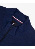 Sweat zippé grande taille bleu indigo