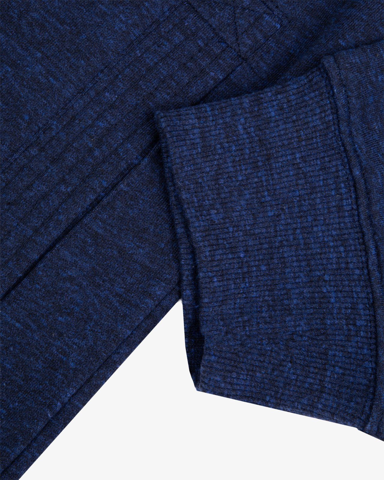 Sweat zippé grande taille bleu indigo