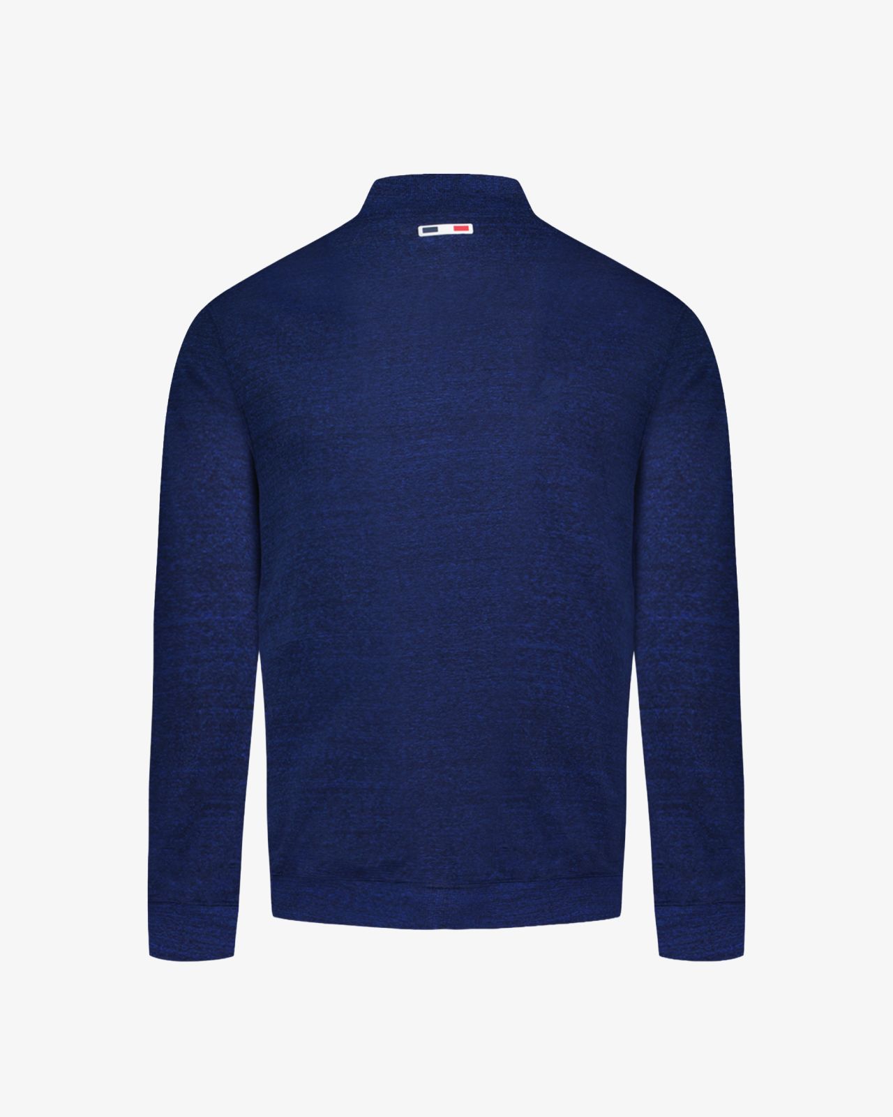 Sweat zippé grande taille bleu indigo