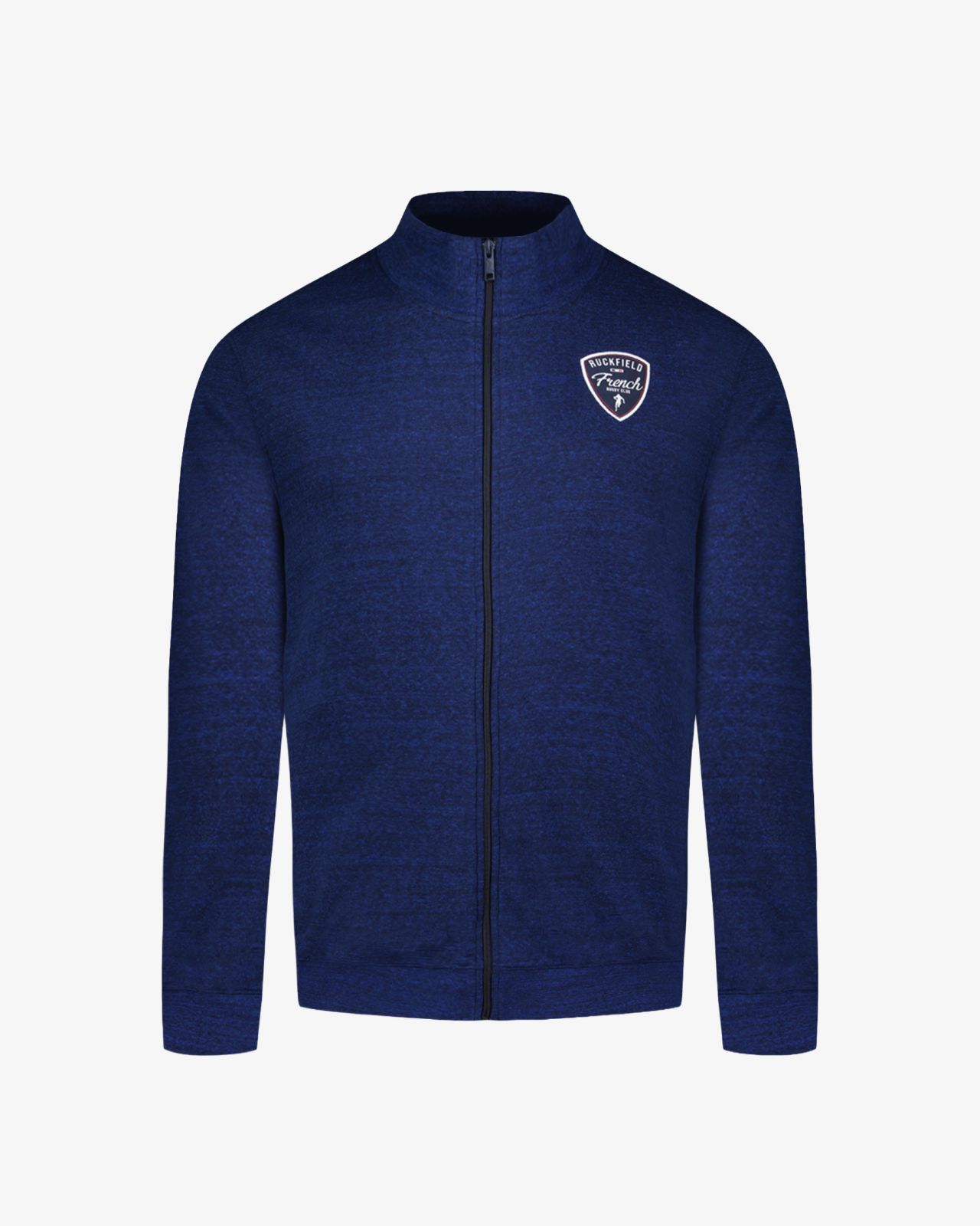 Sweat zippé grande taille bleu indigo