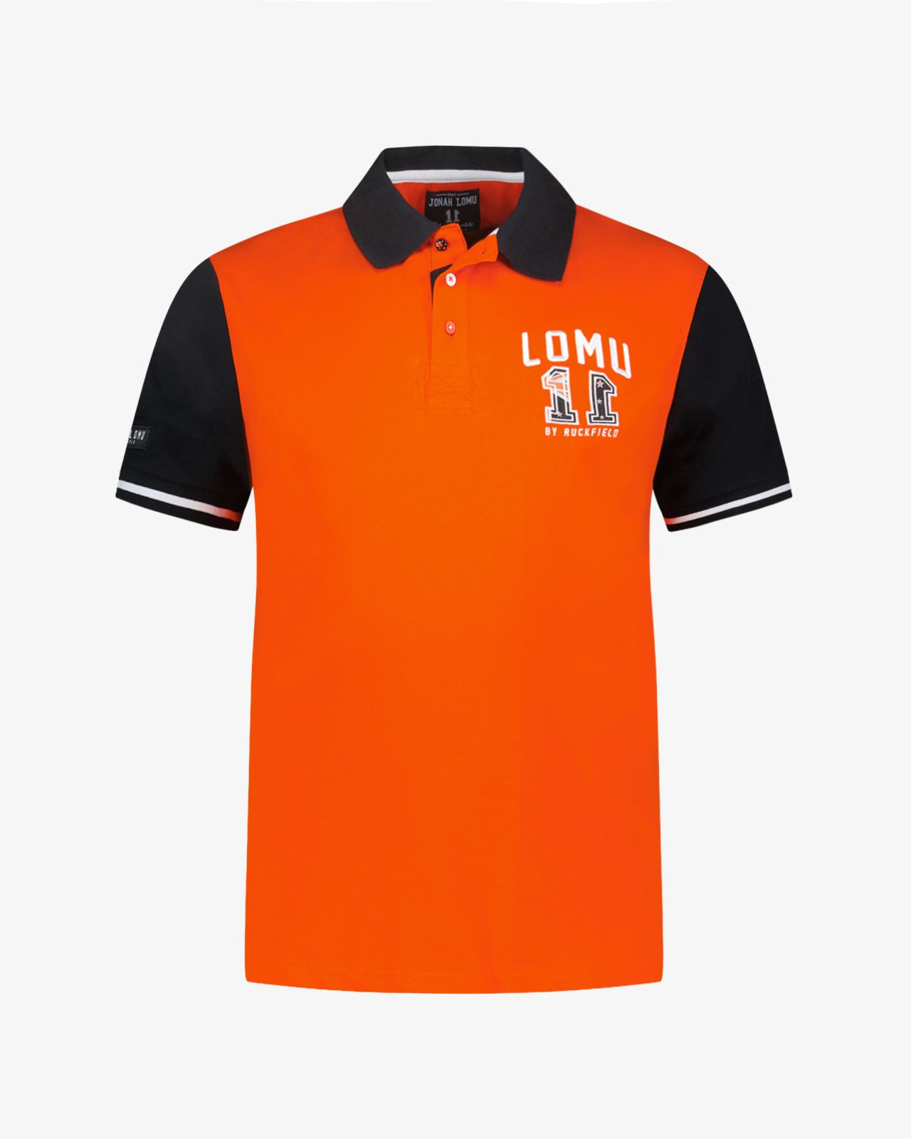 Polo piqué Lomu grande taille orange
