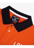 Polo piqué Lomu grande taille orange