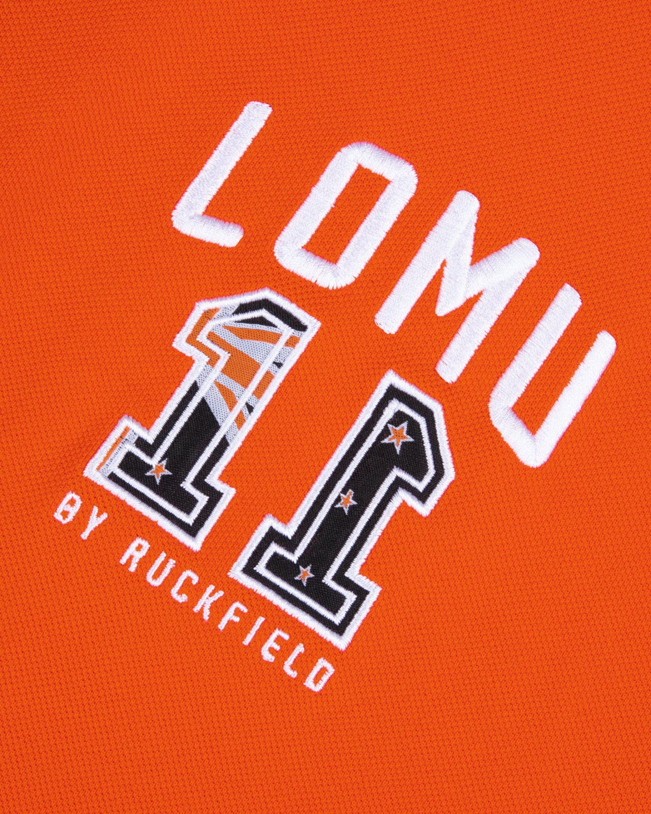 Polo piqué Lomu grande taille orange