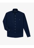 Chemise popeline pour homme grand bleu marine