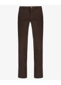 Pantalon chino armuré pour homme grand marron
