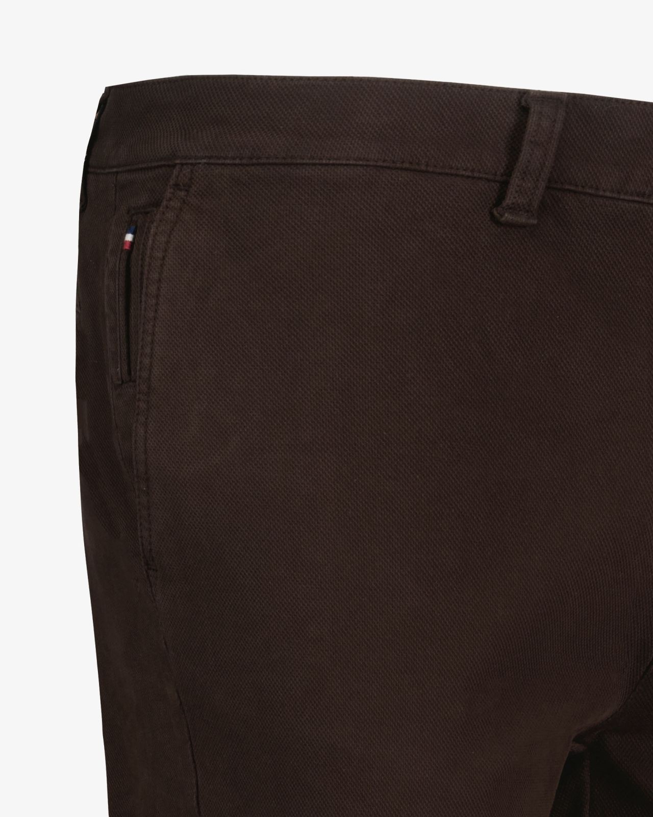 Pantalon chino armuré pour homme grand marron
