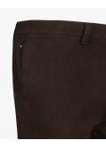 Pantalon chino armuré pour homme grand marron