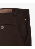 Pantalon chino armuré pour homme grand marron
