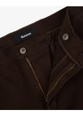 Pantalon chino armuré pour homme grand marron