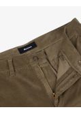 Pantalon chino en velours pour homme grand beige