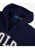 Sweat à capuche homme grand bleu marine