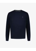 Pull col rond homme grand bleu marine