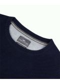 Pull col rond homme grand bleu marine