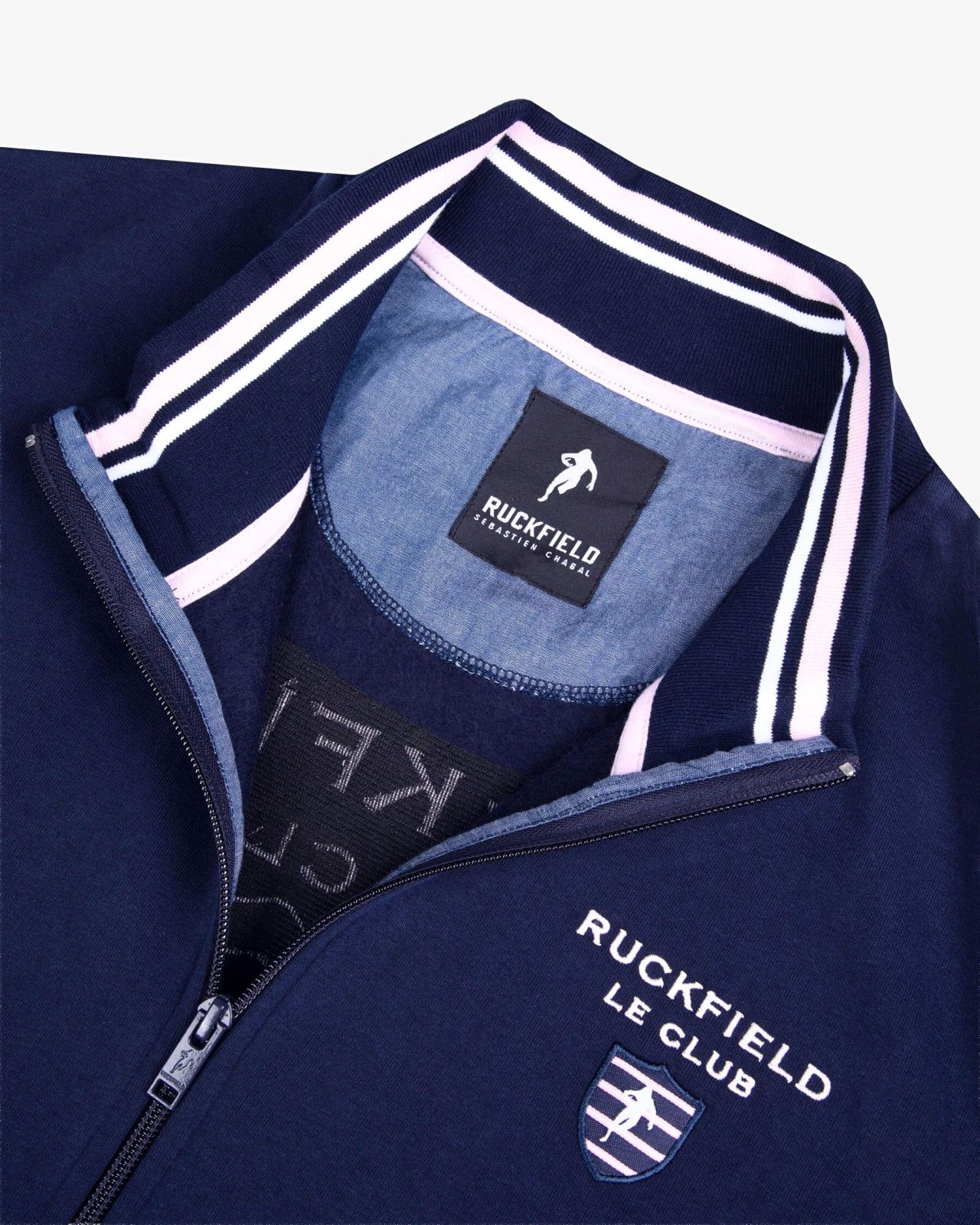 Haut de survêtement grande taille bleu marine