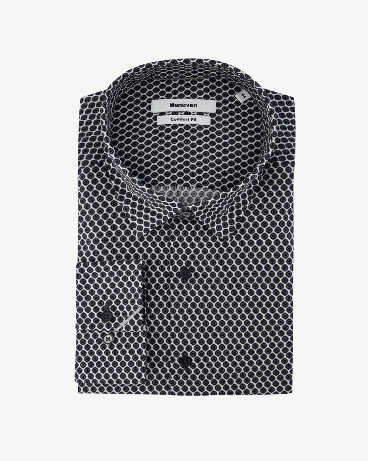 Chemise facile à repasser grande taille noir