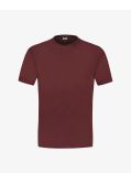 T-shirt col V grande taille bordeaux
