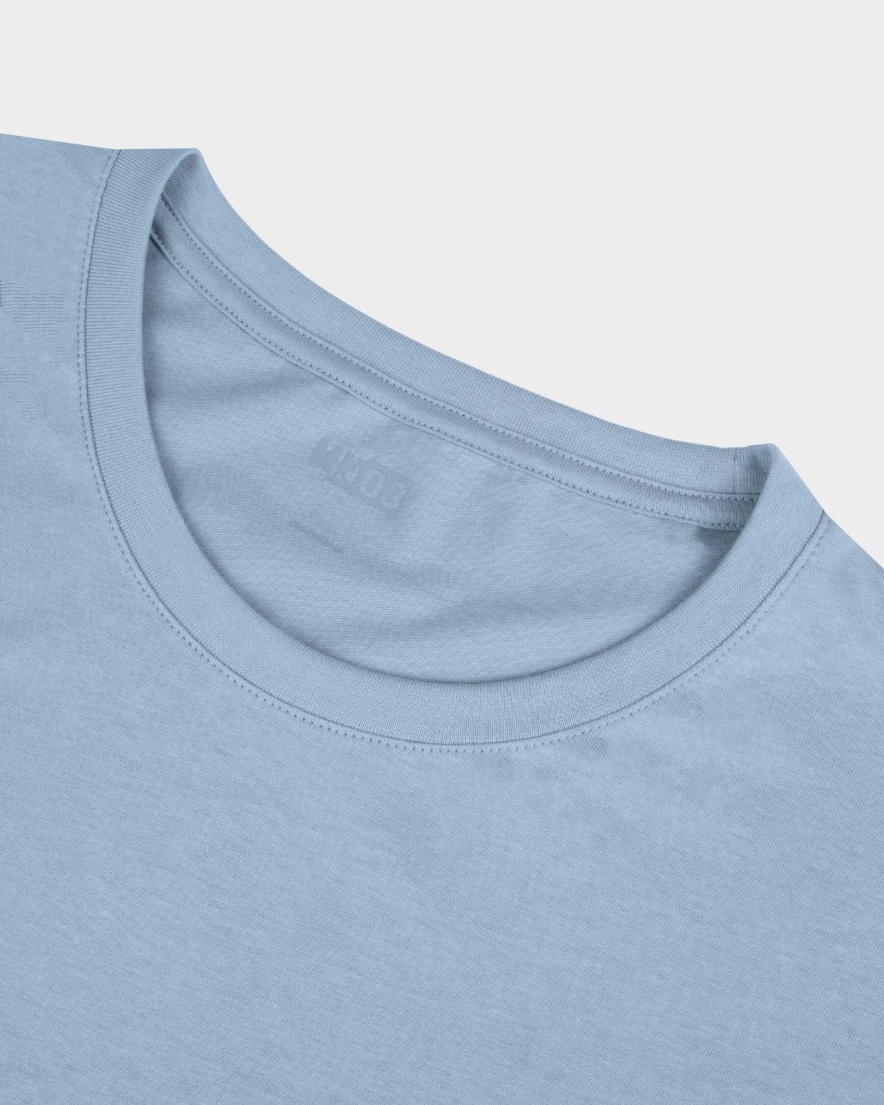 T-shirt grande taille bleu clair