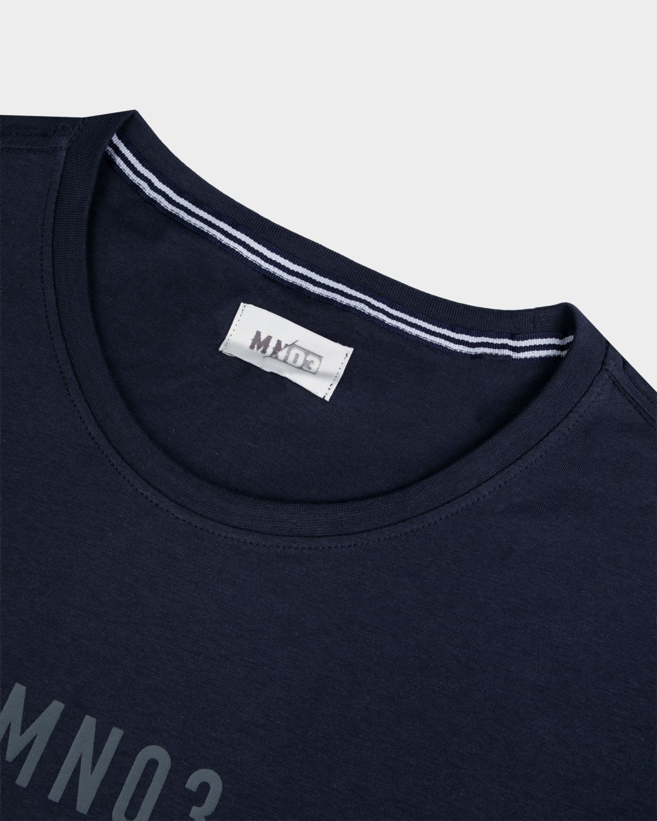 T-shirt imprimé grande taille bleu marine