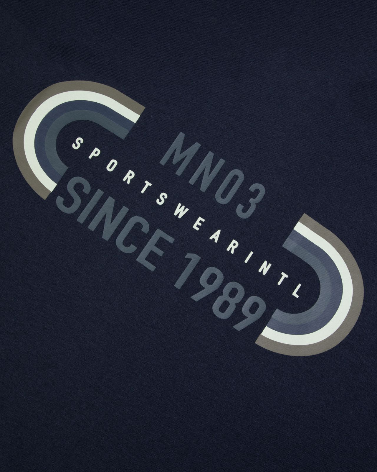 T-shirt imprimé grande taille bleu marine