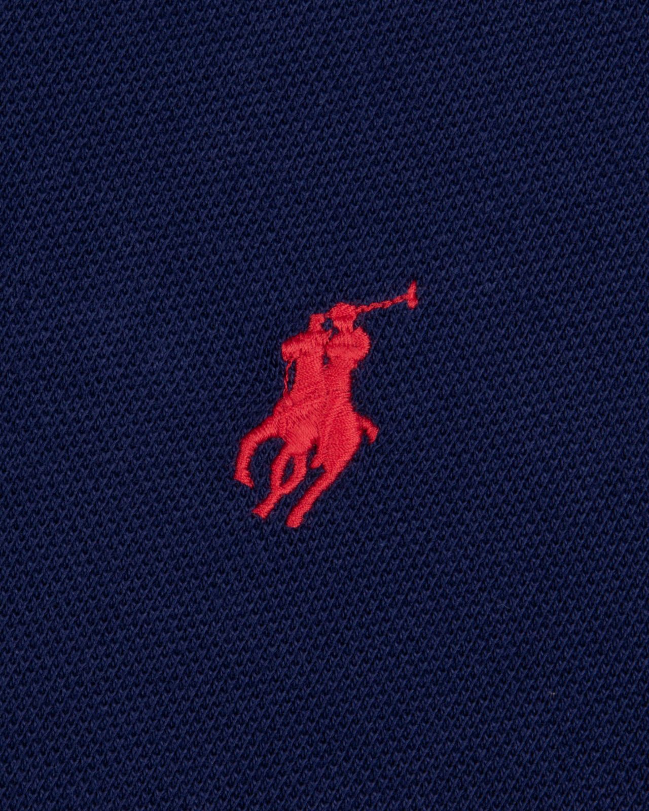 Polo manches longues piqué pour homme grand bleu marine