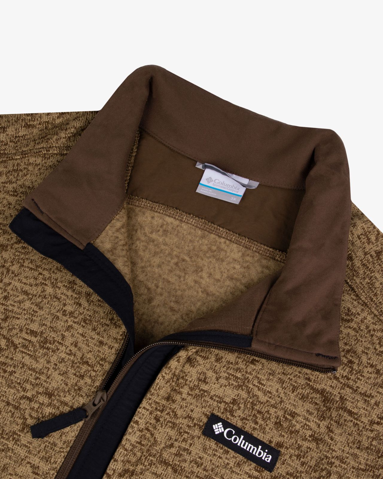 Polaire tricot grande taille beige