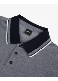 Polo piqué grande taille bleu indigo