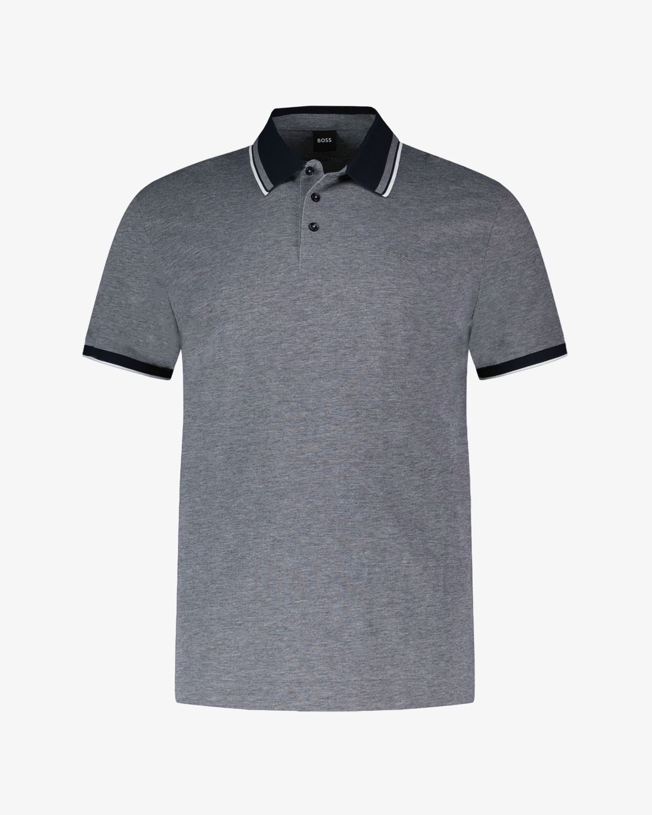 Polo piqué grande taille bleu indigo