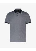 Polo piqué grande taille bleu indigo