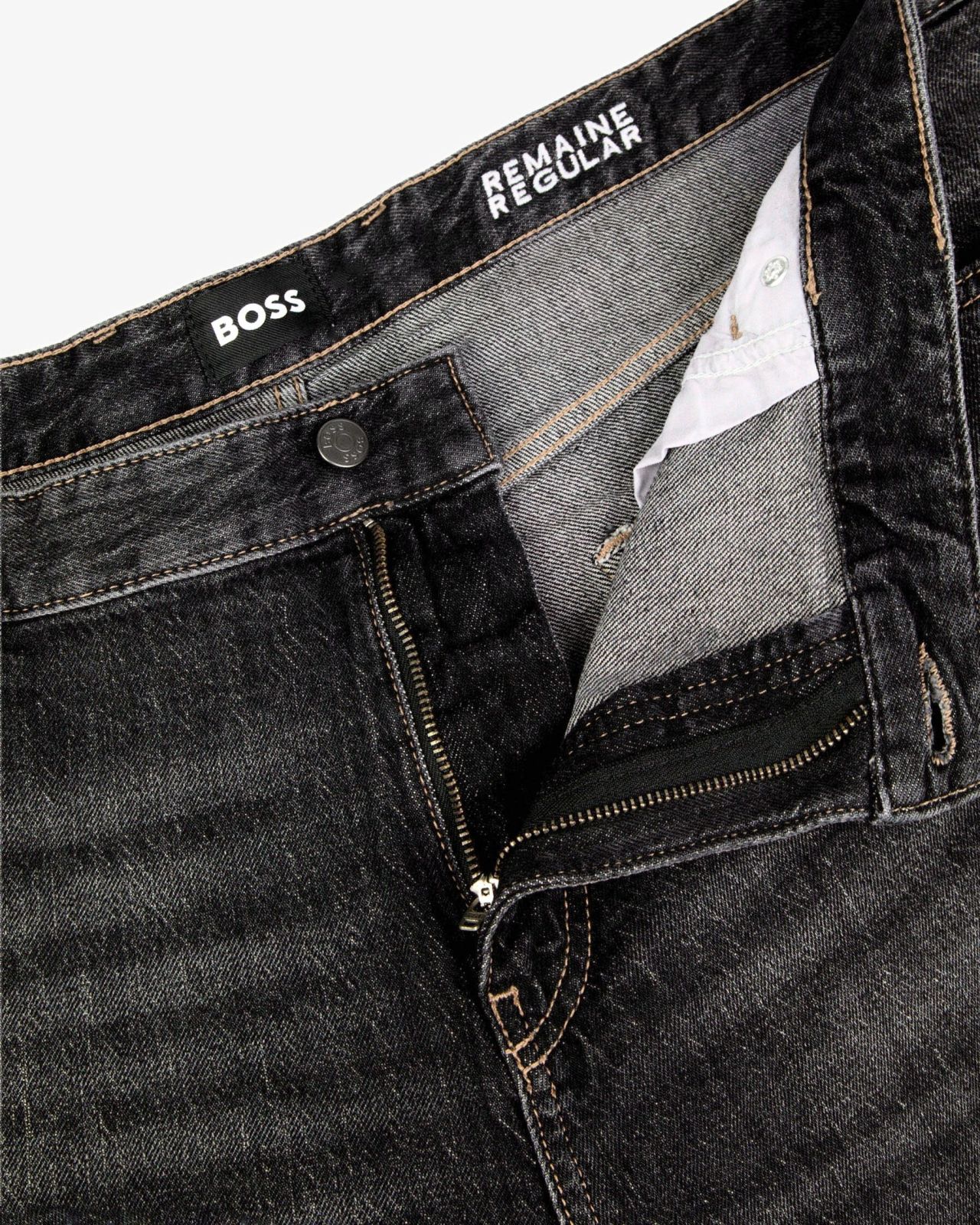 Jeans 5 poches grande taille anthracite
