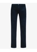 Pantalon chino en velours grande taille bleu marine