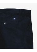 Pantalon chino en velours grande taille bleu marine