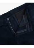 Pantalon chino en velours grande taille bleu marine