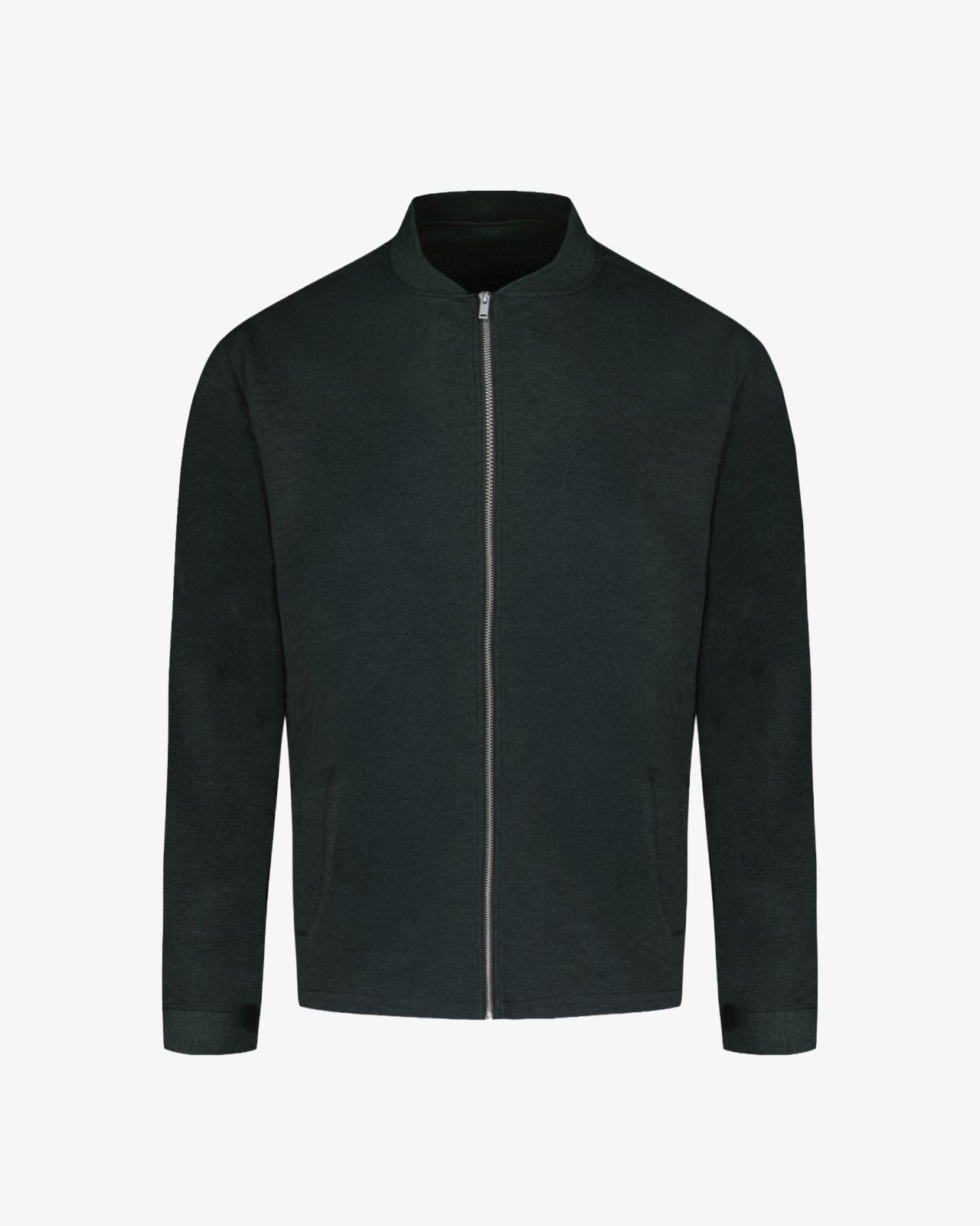 Blouson grande taille vert foncé