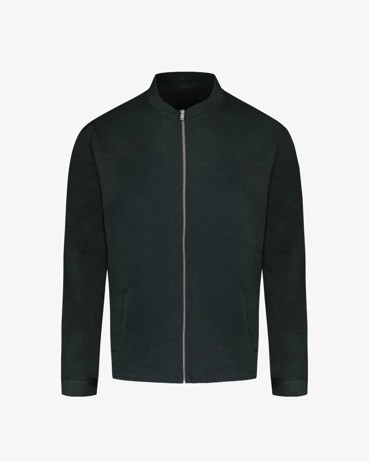 Blouson grande taille vert foncé