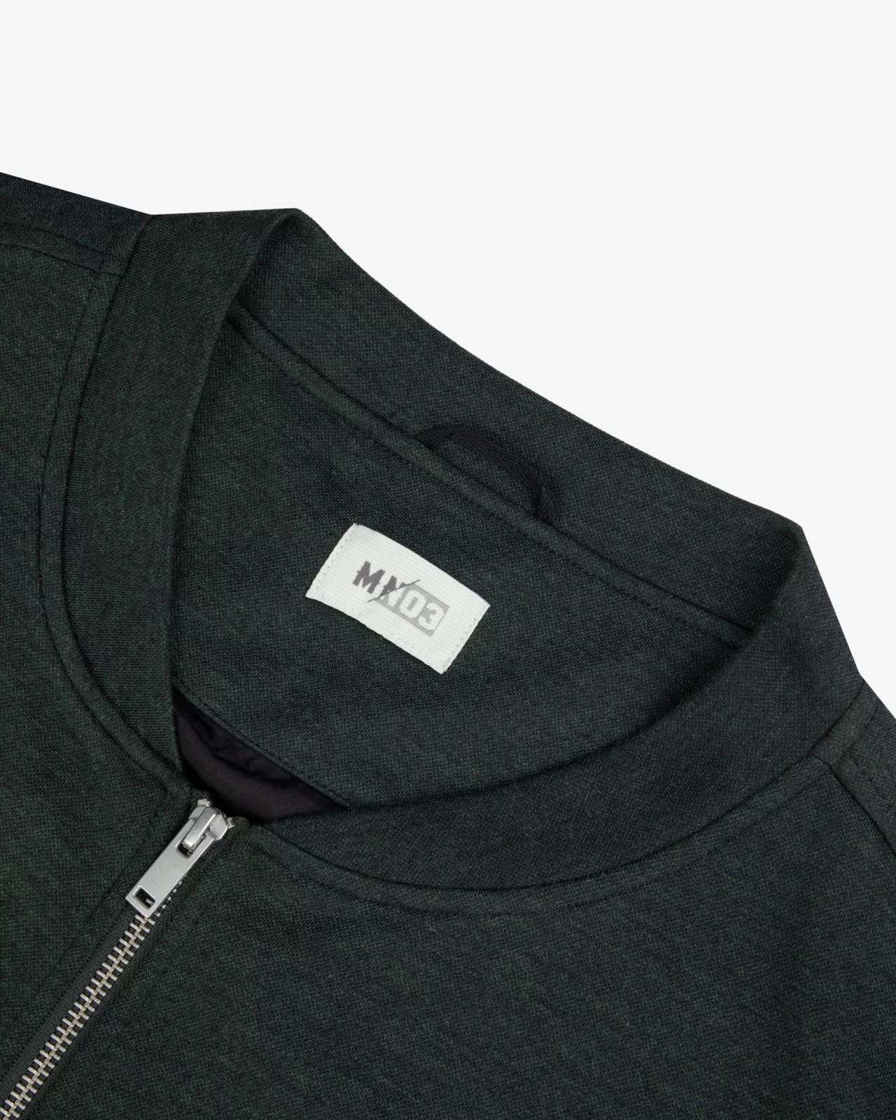 Blouson grande taille vert foncé