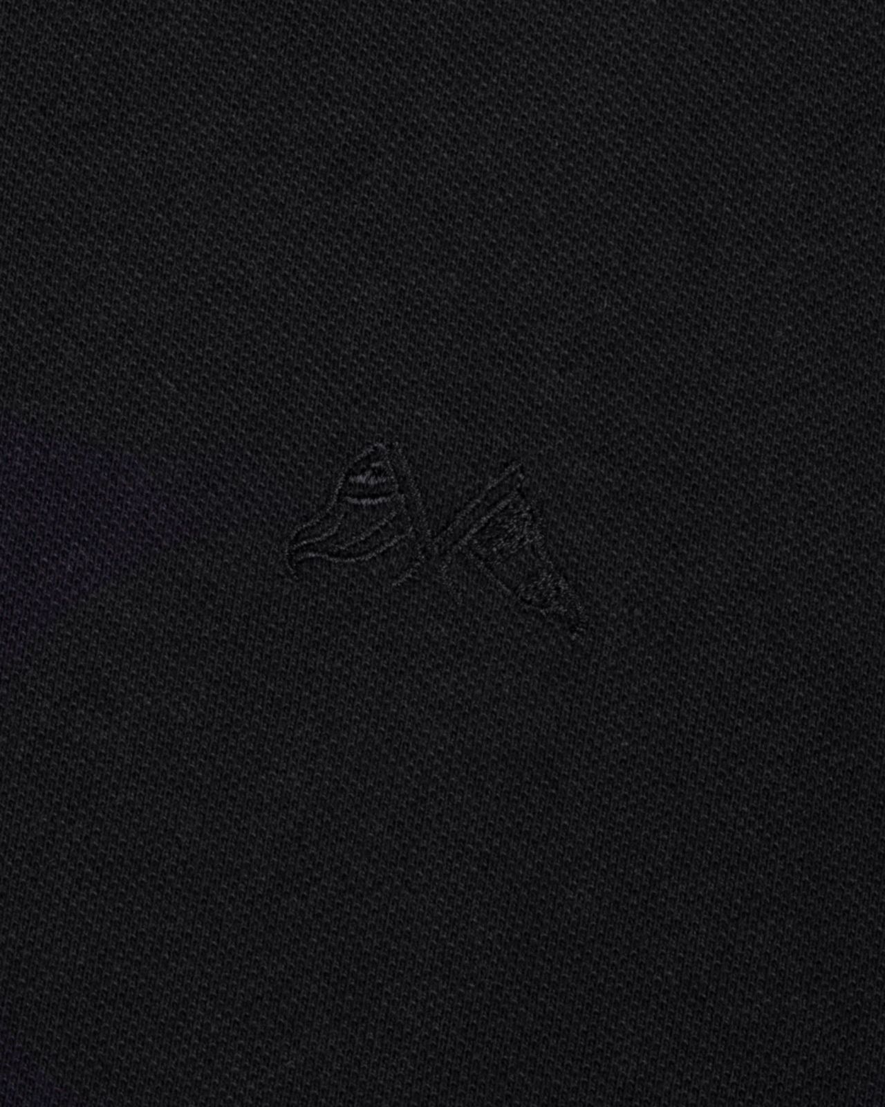 Polo manches longues grande taille noir