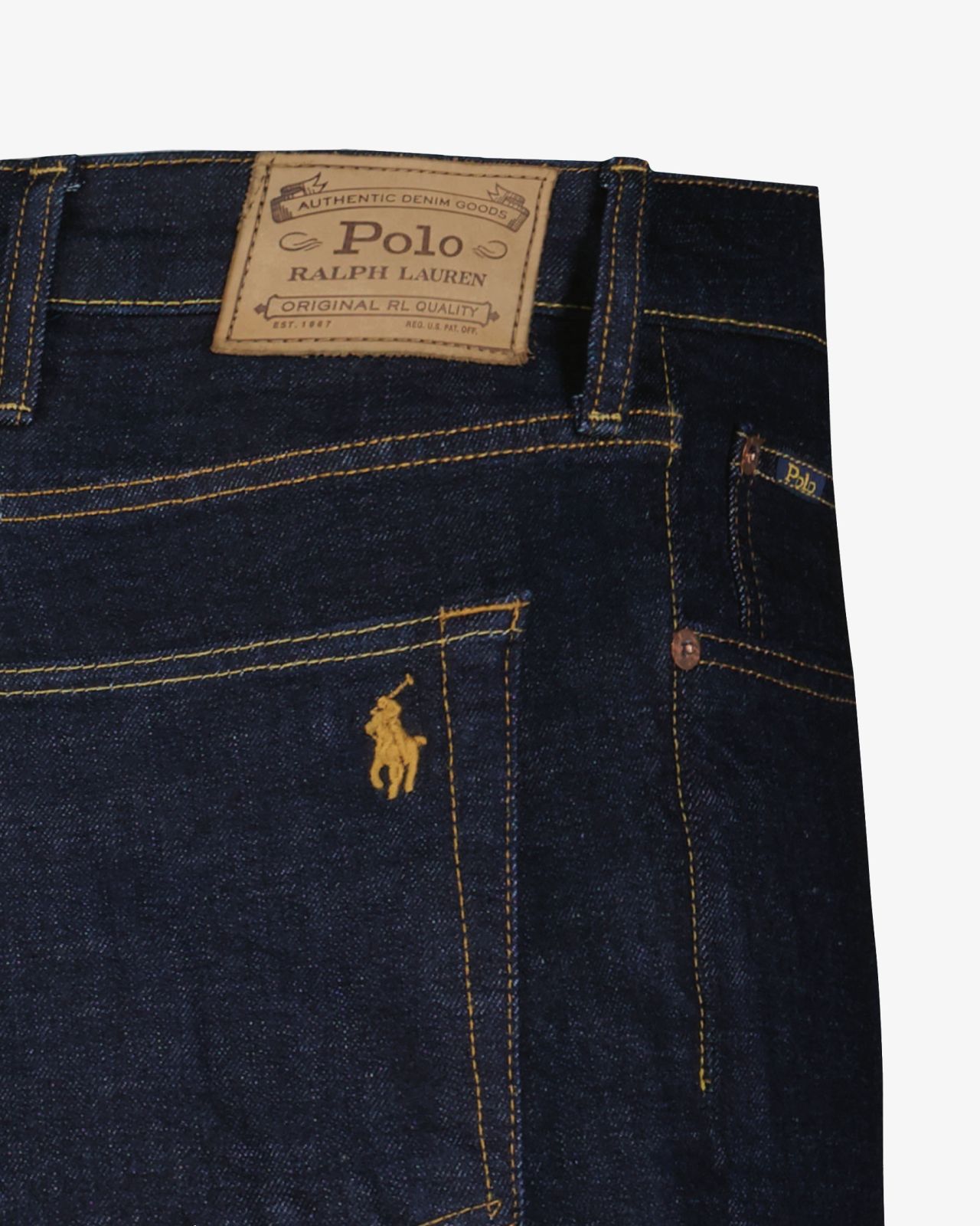 Jeans délavé stretch grande taille bleu marine