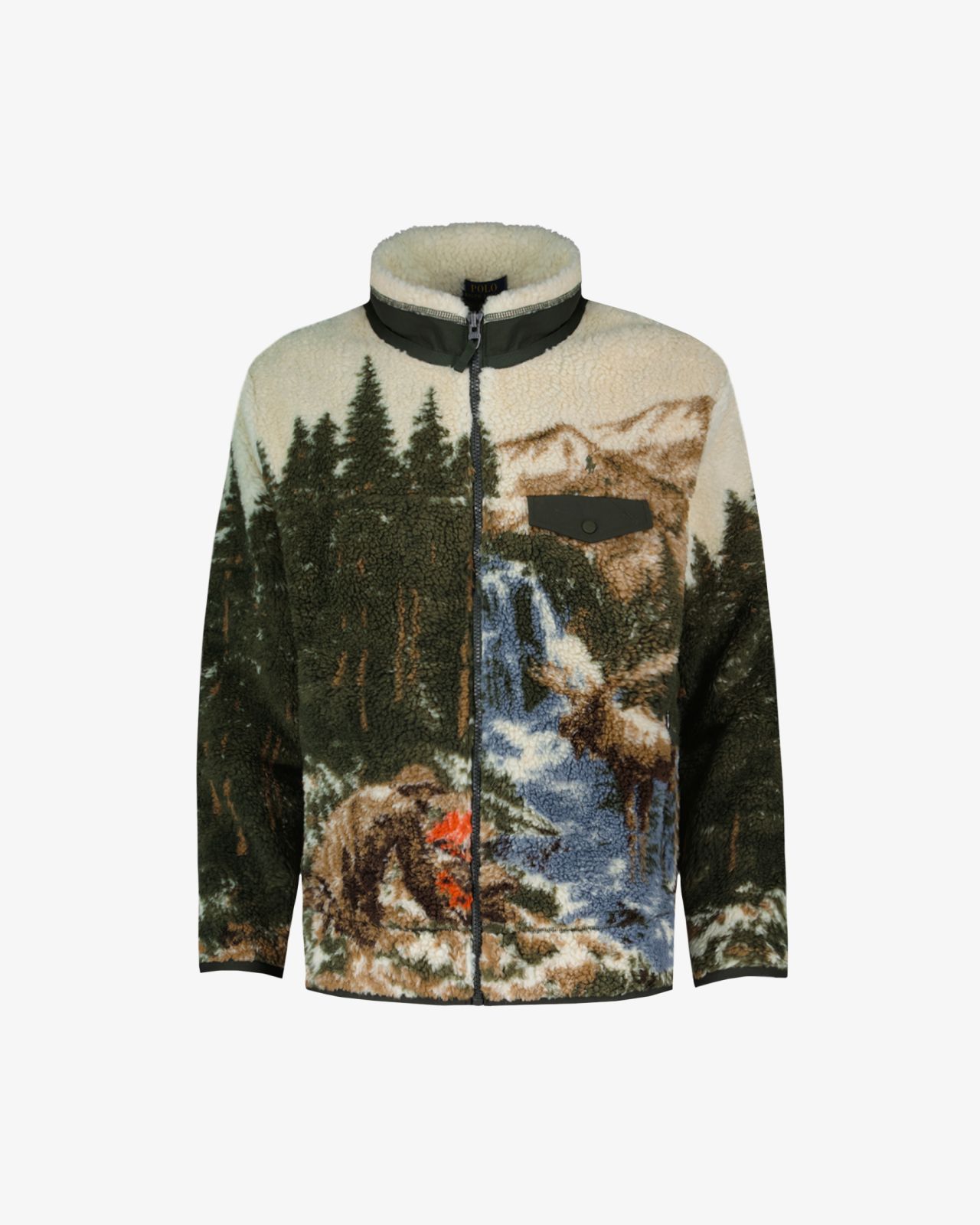 Blouson polaire grande taille vert