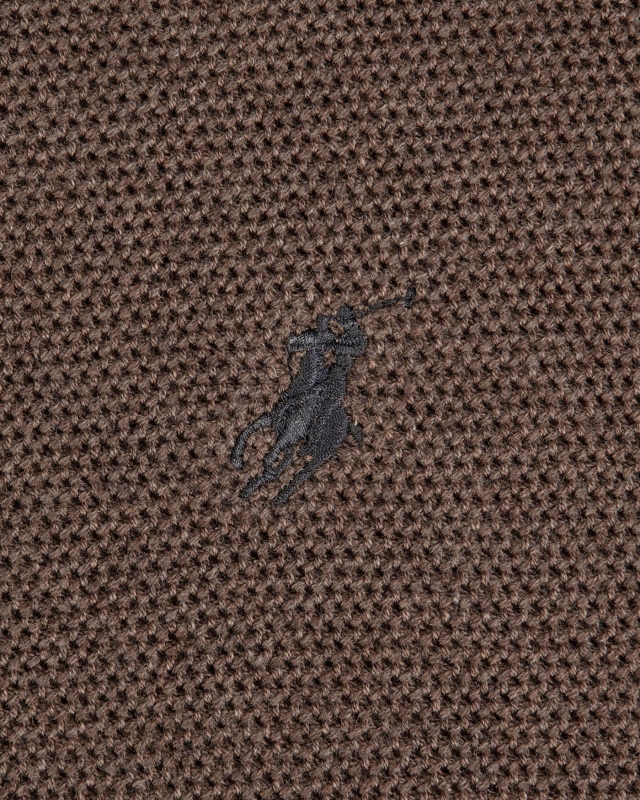 Pull col camionneur chiné grande taille marron