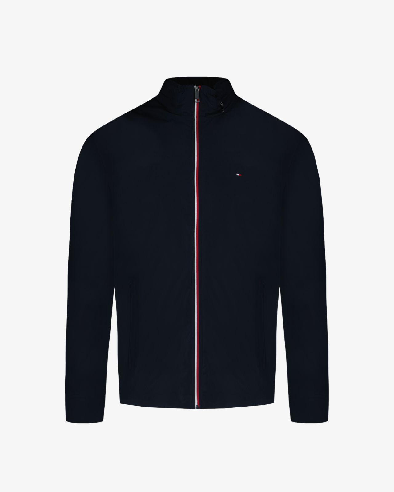 Blouson bimatière grande taille bleu marine