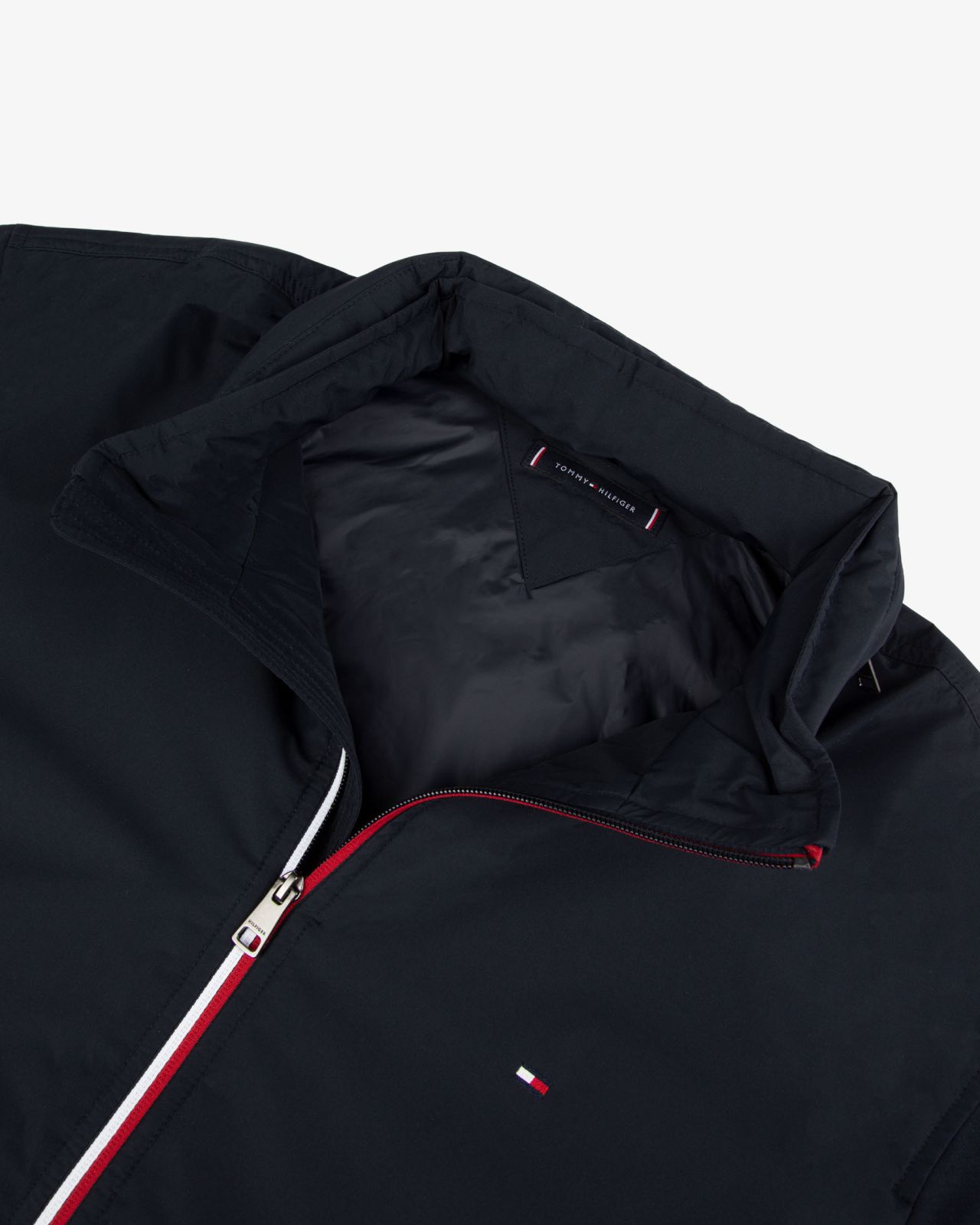 Blouson bimatière grande taille bleu marine