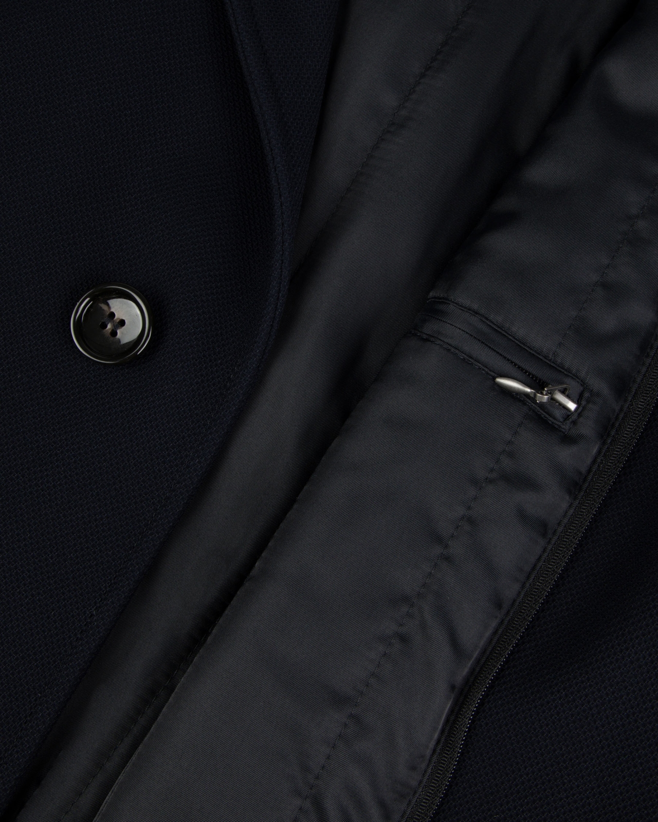 Manteau grande taille bleu marine